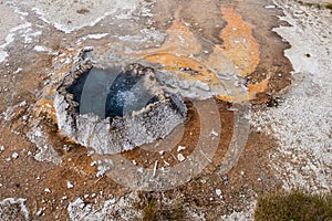 Chinese Spring in the Upper Geyser Basin at Yellowstone National Park near the Firehole River