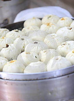 Chinese steamed baozi