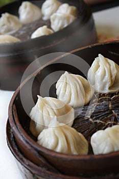 Chinese steamed buns photo