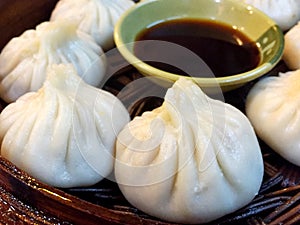 Chinese steamed buns is a traditional food in China