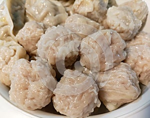 Chinese Steamed Dumpling in bowl