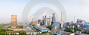 Chinese steelworks panoramic view