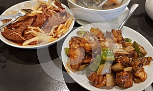 Chinese Stir Fry Chicken and Beef Tenderloin