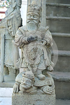 Chinese stone doll statue, Wat Bowonniwet Vihara