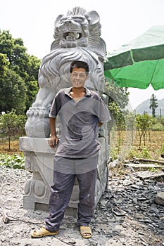 Chinese Stone Sculpturing Master Craftsman