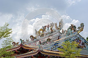 Chinese style architecture of the roof