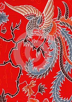 Chinese style bird pattern.