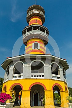 Chinese Style Building at Bangpain Royal Palace , Ayutthaya in