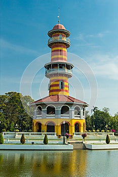 Chinese Style Building at Bangpain Royal Palace , Ayutthaya in