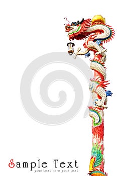 Chinese style dragon statue