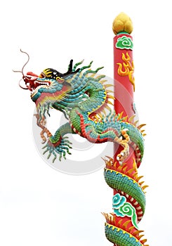 Chinese style dragon statue