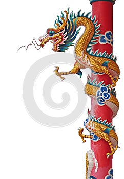 Chinese style dragon statue