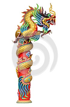 Chinese style dragon statue.