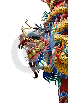 Chinese style dragon statue.