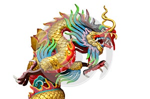 Chinese style dragon statue.