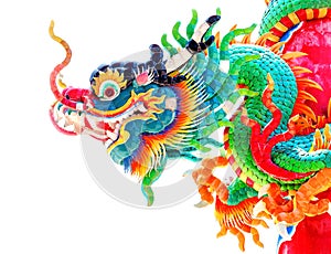 Chinese style dragon statue