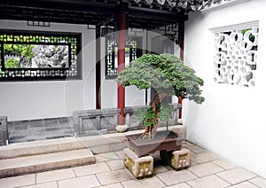 Chinese style house entrance