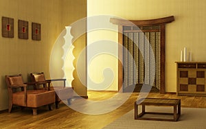 Chinese style lounge room