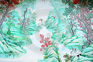 Chinese style painting photo