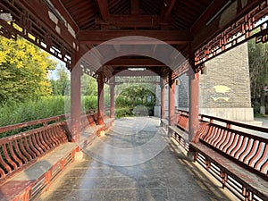 Chinese-style parks usually have traditional garden architecture and landscape elements as their main theme