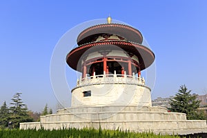 Chinese style round pavilion of datang furong garden