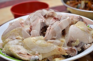 Chinese style steam chicken