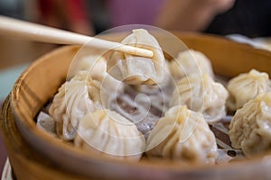 Chinese style steamed soup bun