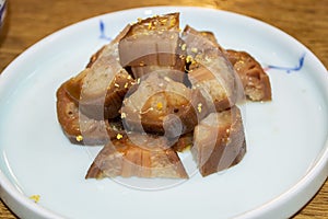 Chinese sweet osmanthus lotus root stuffed with glutinous rice