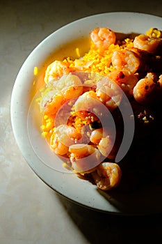 Chinese Szechuan Shrimp Rice