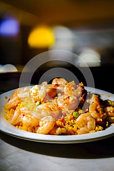 Chinese Szechuan Shrimp Rice