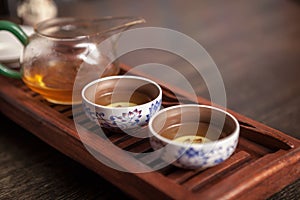 Chinese tea ceremony set.