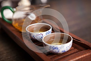 Chinese tea ceremony set.