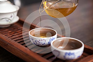 Chinese tea ceremony set.