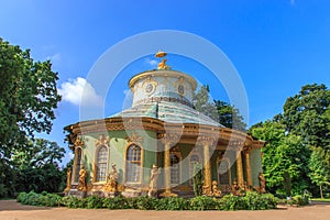 The Chinese tea house in the park ensemble of Sanssouci, Potsdam, Germany photo