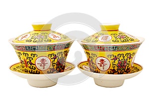 Chinese tea porcelain photo