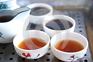 Chinesisch Teekessel a Tassen 