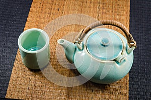 Chinese teapot and teacups