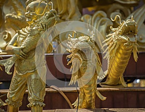 Chinese temple art in Ang Sila, Chonburi, Thailand also known as