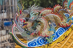 Chinese temple art in Ang Sila, Chonburi, Thailand also known as