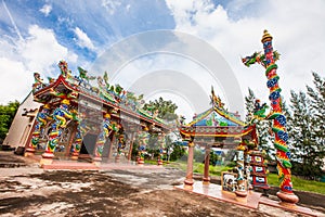 Chinese Temple on blue sky