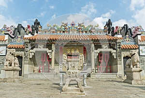 Chinese temple on Cheung Chau island, Hong Kong, China