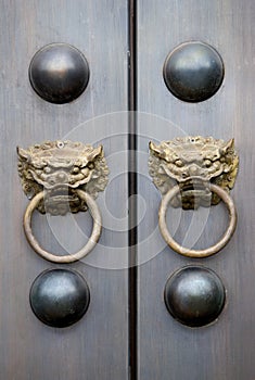 Chinese Temple Door Knobs photo