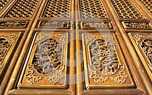 Chinese temple door, Kunming, Yunnan