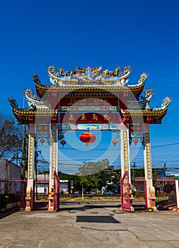 Chinese temple gate