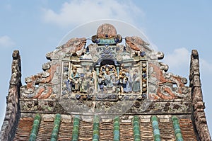 Chinese temple in Hong Kong, China