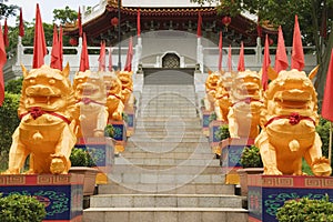 Chinese Temple Lions, Chinese Gardens, Singapore