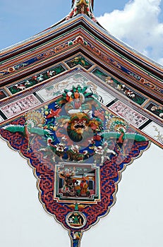 Chinese temple rooftop