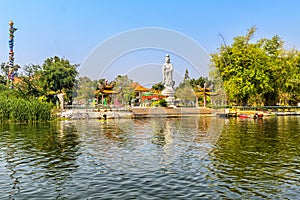 Chinese Temple Tha Ma Kham next to the Bridge Over the River Kwai, Kanchanaburi