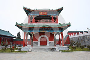 Chinese temple in tianmen mountain