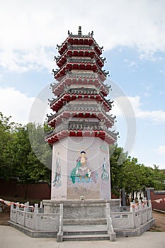 Chinese temple tower